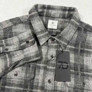 NWT 7 Diamonds Generation Soft Flannel Shirt Mens XXL Grey Black Plaid SMK-7254